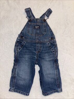 OshKosh B'gosh Washed Blue Denim Overalls for Kids 6 months